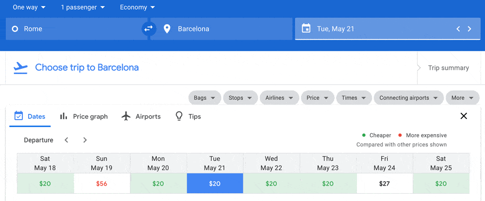 Cheap Flight | Rome to Barcelona