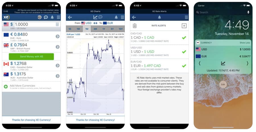 best travel apps - XE Currency conversion 