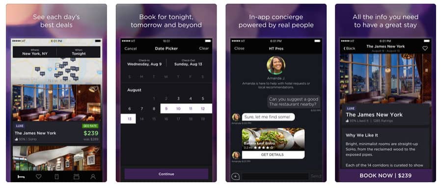 best travel apps - Hotels Tonight 