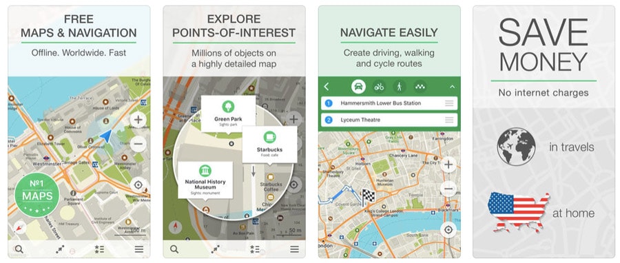 best travel apps - Maps.me