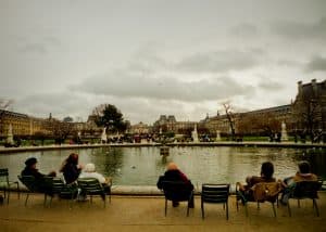 Paris in the winter