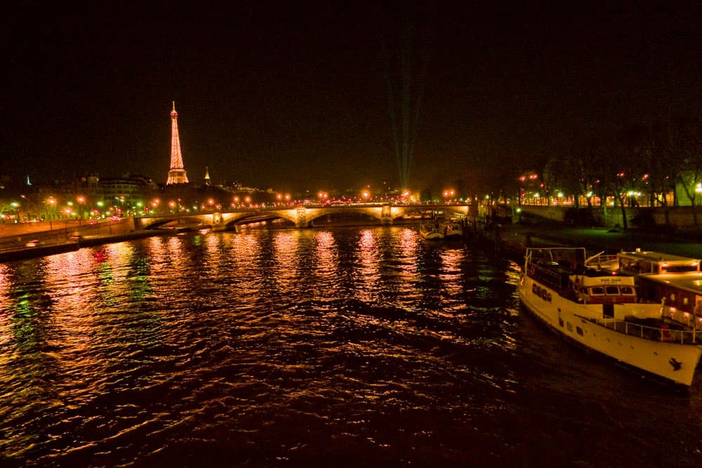Exploring Paris at night